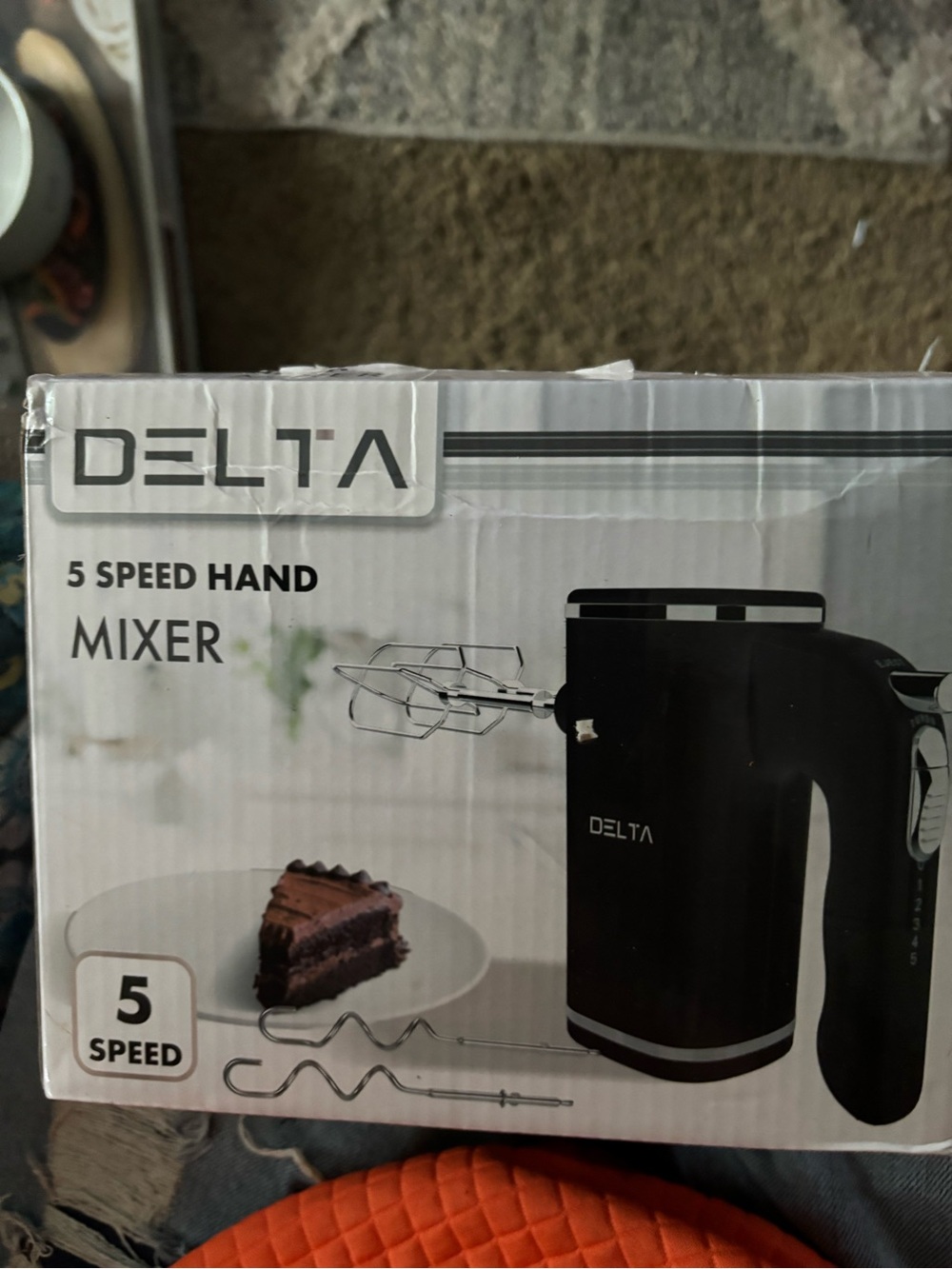 Delta Black 5-Speed Hand Mixer